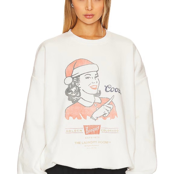 Banquet Graphic Sweatshirt - White - Picture 1 of 2